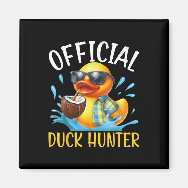Ankskruvsbåt T-shirt Rolig Gummiandjakt S Magnet (Framsidan)