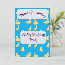 Ankunge tackkort inbjudningar