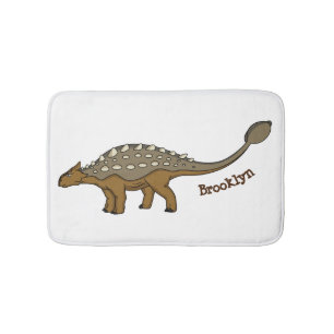 Ankylosaurus bepansrade dinosauriillustration badrumsmatta
