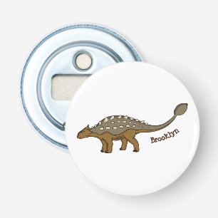 Ankylosaurus bepansrade dinosauriillustration flasköppnare