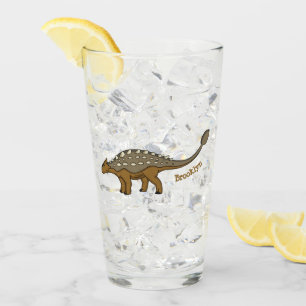 Ankylosaurus bepansrade dinosauriillustration glaskopp