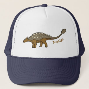 Ankylosaurus bepansrade dinosauriillustration keps