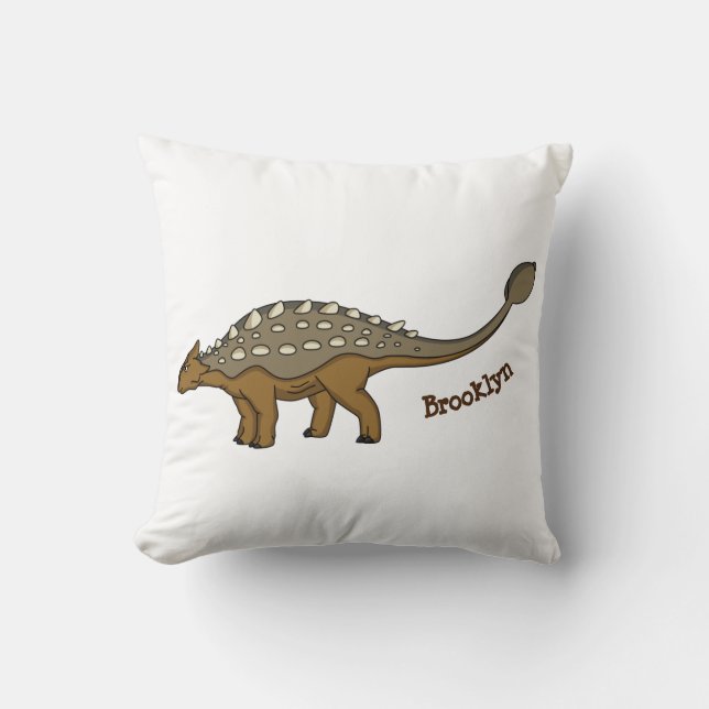 Ankylosaurus bepansrade dinosauriillustration kudde (Framsida)