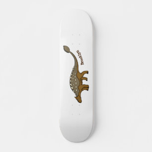 Ankylosaurus bepansrade dinosauriillustration mini skateboard bräda 18,5 cm