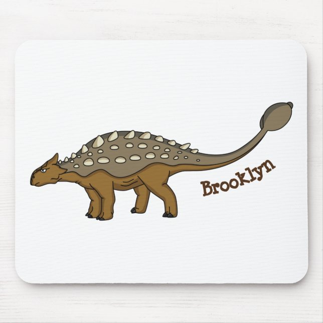 Ankylosaurus bepansrade dinosauriillustration musmatta (Framsidan)