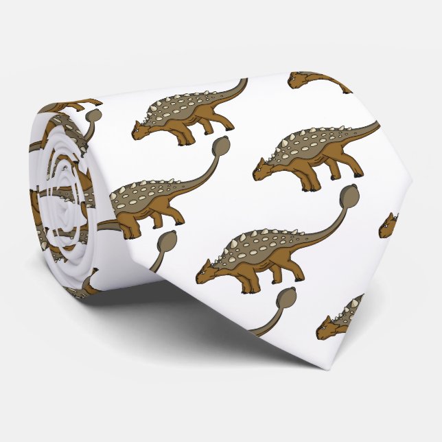 Ankylosaurus bepansrade dinosauriillustration slips (Rullad)