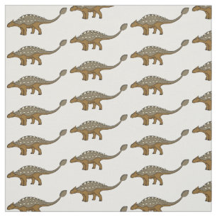 Ankylosaurus bepansrade dinosauriillustration tyg