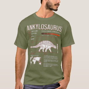 Ankylosaurus Dinosaur Facts Paleontolog Nerd T Shirt