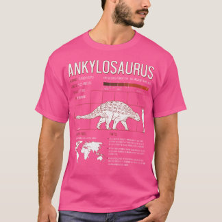 Ankylosaurus Dinosaur Facts T Shirt Manar Womens K