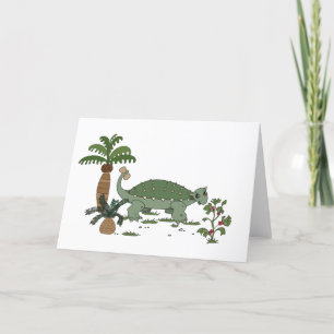 Ankylosaurus Dinosaur Helgkort