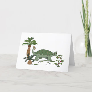 Ankylosaurus Dinosaur Helgkort