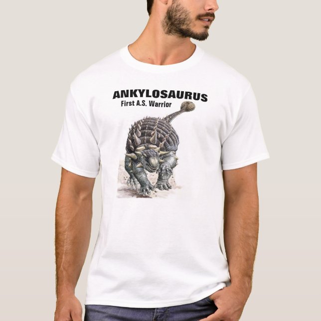 Ankylosaurus-Första A.S. Krigare! Tee (Framsida)