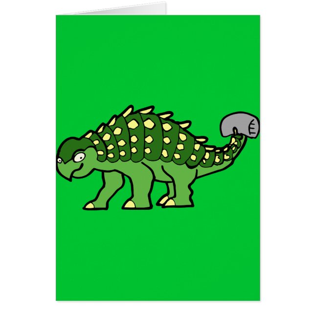 Ankylosaurus Hälsningskort (Framsidan)