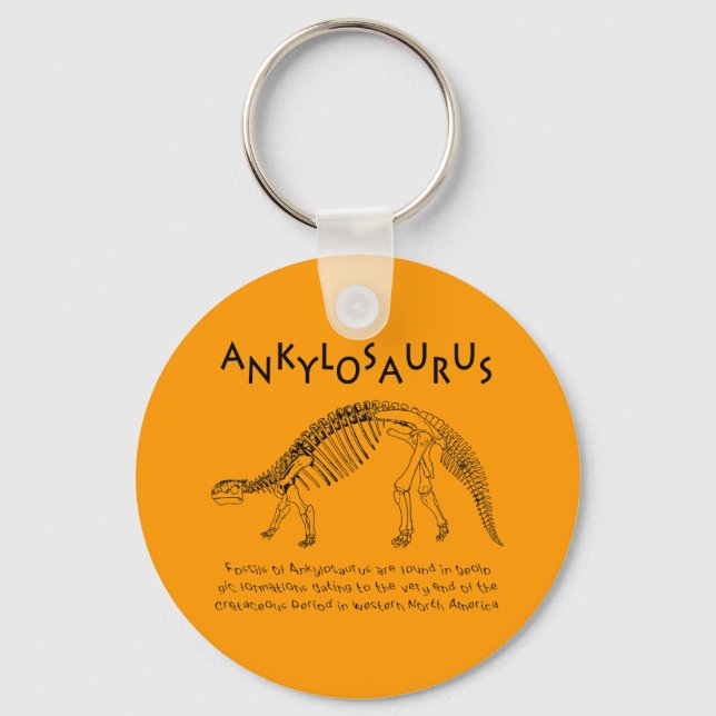 Ankylosaurus Keychain Nyckelring (Framsida)