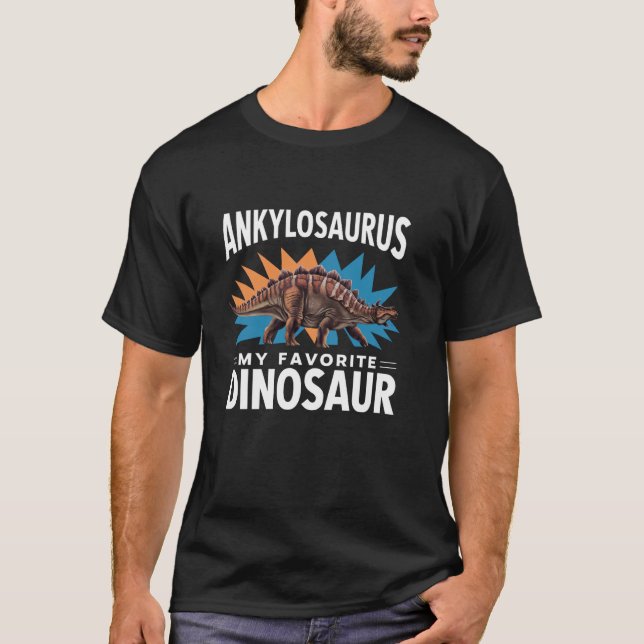 Ankylosaurus Min favoritdosinosaur T Shirt (Framsida)