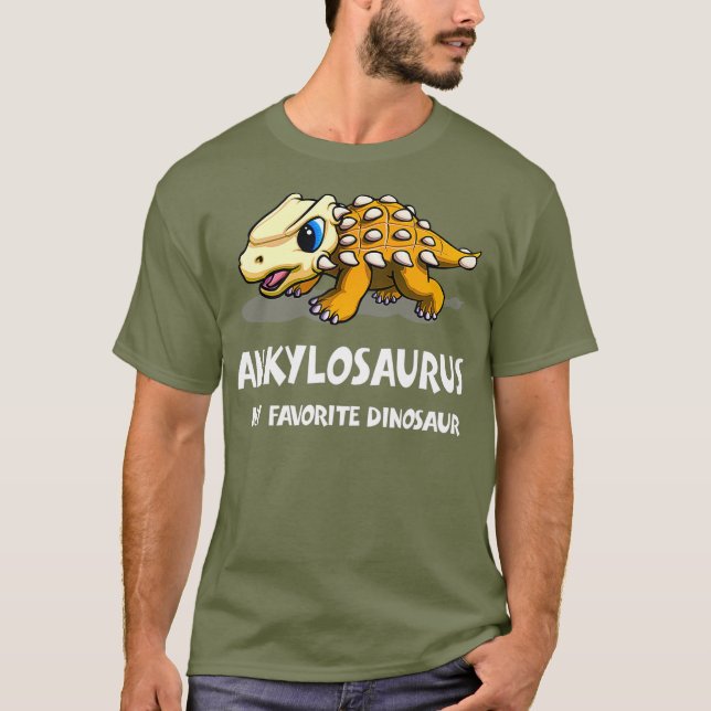 Ankylosaurus My Favorite Dinosaur T Shirt (Framsida)