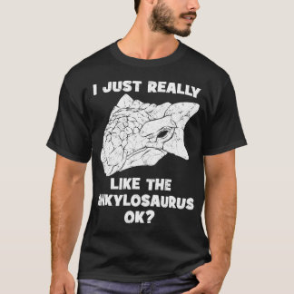 Ankylosaurus Skull Fossil Hunter Funny T Shirt