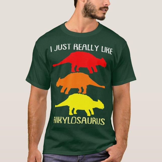 Ankylosaurus T Shirt (Framsida)
