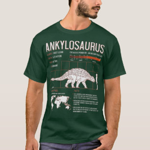 Ankylosaurus T Shirt - Vuxen Kids Dinosaur Shirt