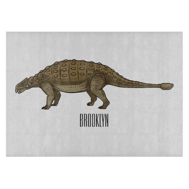 Ankylosaurus tecknad illustration (Framsidan)