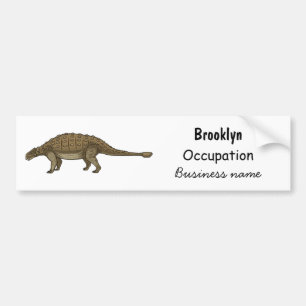 Ankylosaurus tecknad illustration bildekal