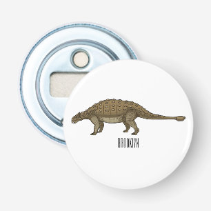 Ankylosaurus tecknad illustration flasköppnare