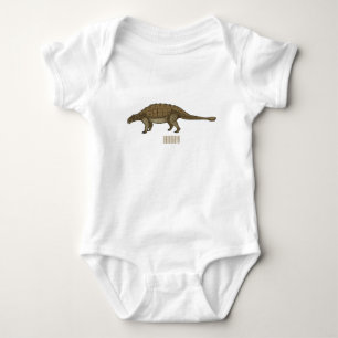 Ankylosaurus tecknad illustration t shirt