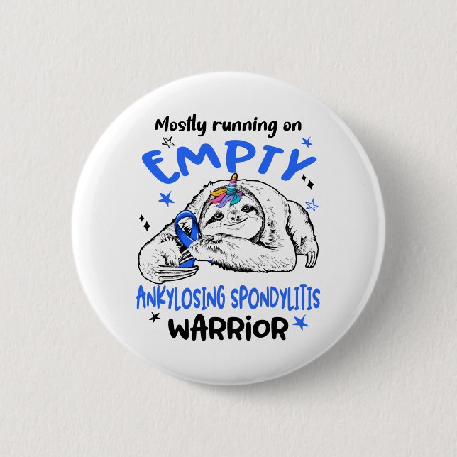 Ankylosing Spondylitis Awareness Month Ribbon Gift Knapp (Framsida)