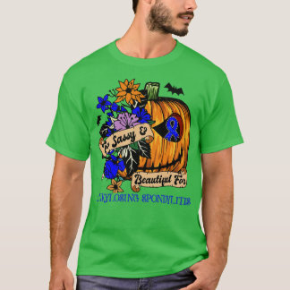 Ankylosing Spondylitis Awareness retro halloween T Shirt