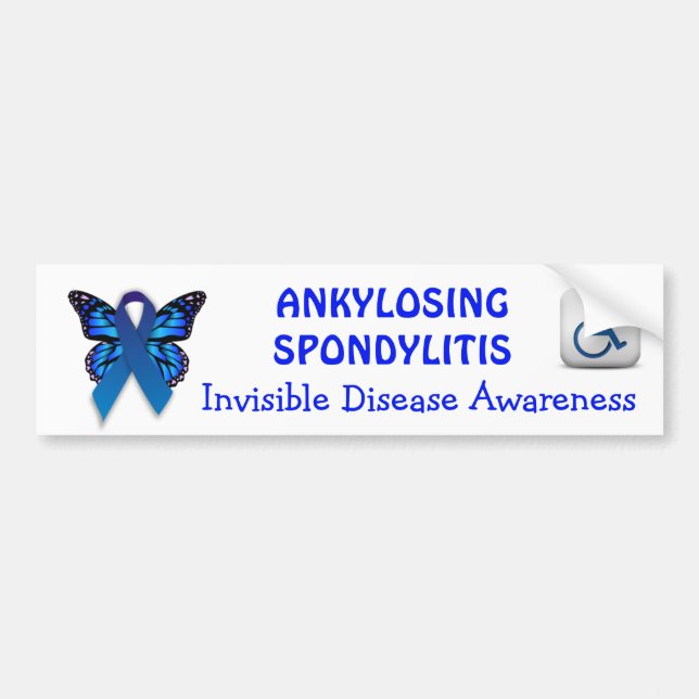 Ankylosing Spondylitis bildekalmedvetenhet Bildekal (Framsidan)
