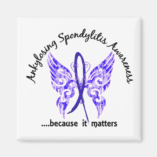 Ankylosing Spondylitis Butterfly 6.1 Magnet (Framsidan)