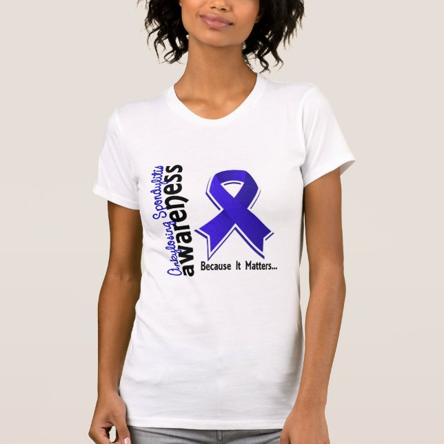 Ankylosing Spondylitis medvetenhet 5 T-shirt (Framsida)