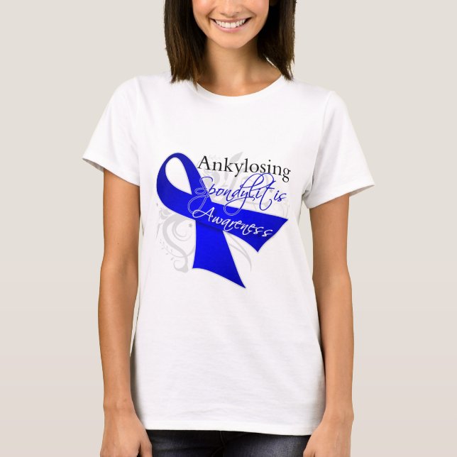 Ankylosing Spondylitis medvetenhetband Tee (Framsida)