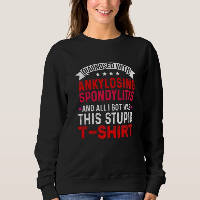 Ankylosing Spondylitis Survivor Bechterew Warrior T Shirt (Framsida)