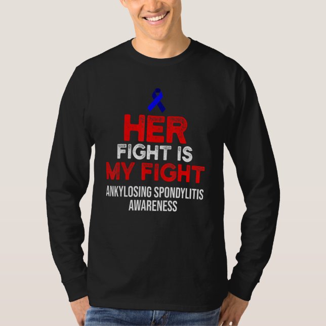 Ankylosing Spondylitis Survivor Bechterew Warrior T Shirt (Framsida)