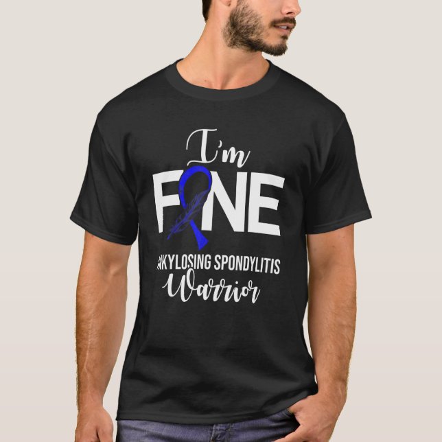 Ankylosing Spondylitis Survivor Hero Bechterew Kri T Shirt (Framsida)