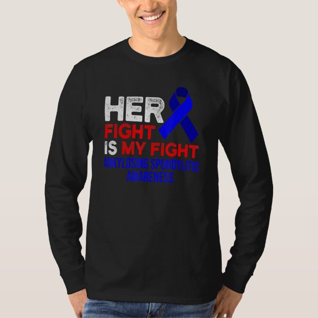 Ankylosing Spondylitis Survivor Hero Bechterew Kri T Shirt (Framsida)