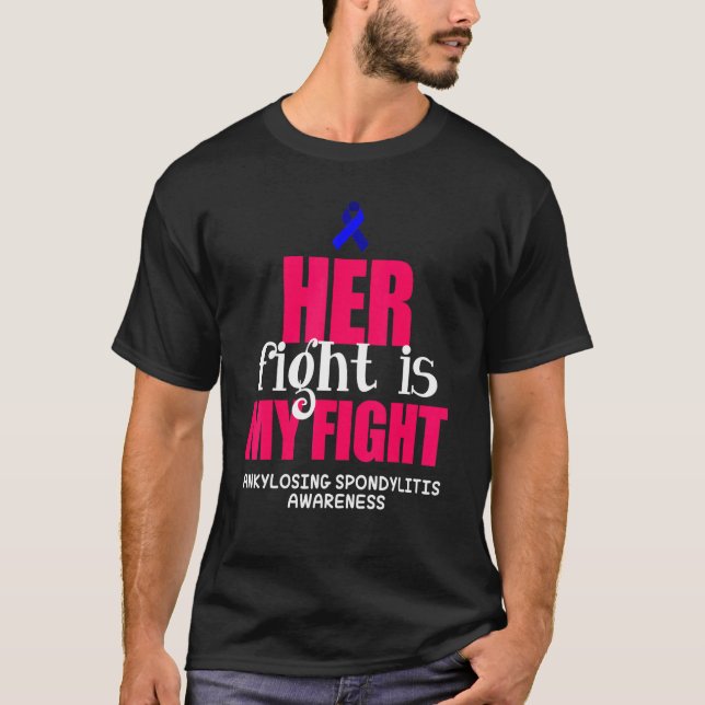 Ankylosing Spondylitis Survivor Hero Bechterew Kri T Shirt (Framsida)