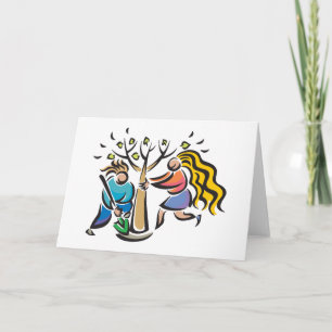 Anläggning A Träd Helgkort