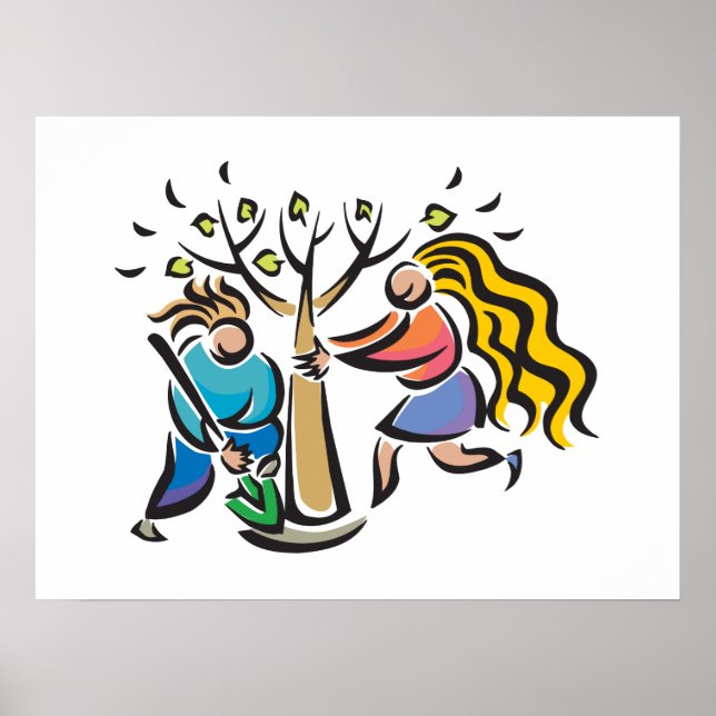 Anläggning A Träd Poster (Framsidan)