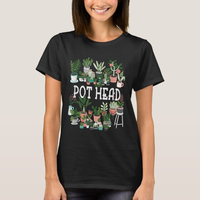 Anläggning Älskare och trädgårdsmästare_ Pot huvud T Shirt (Framsida)