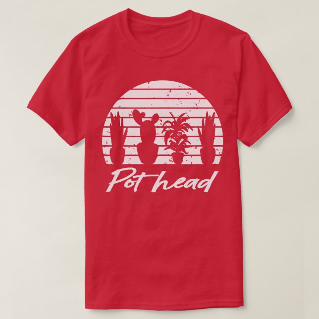 Anläggning Älskare Pot Head  T Shirt (Design framsida)