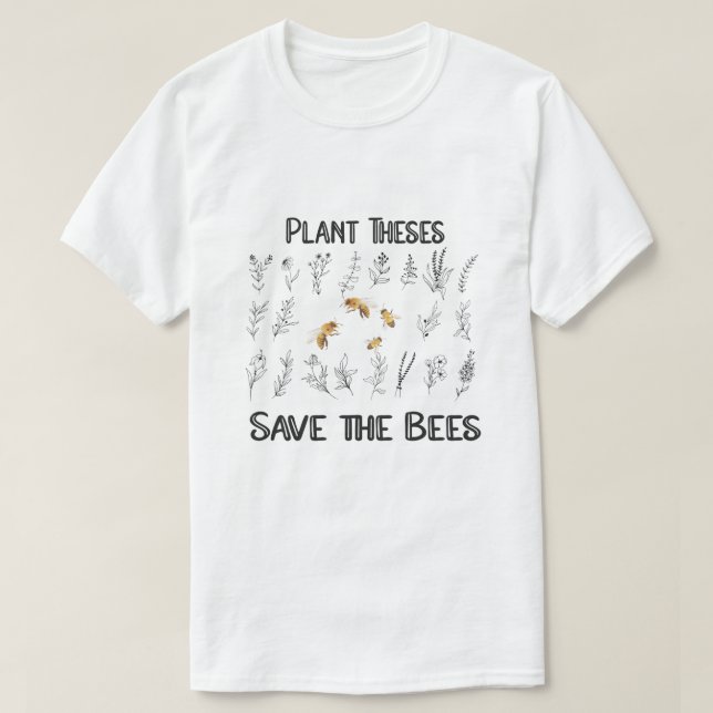Anläggning av denna Spara av bin - biodlarnaturen  T Shirt (Design framsida)