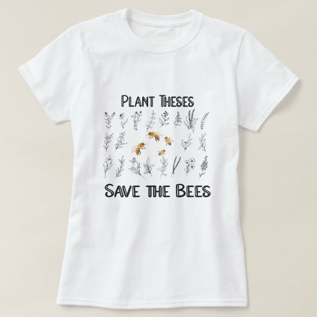 Anläggning av denna Spara av bin - biodlarnaturen  T Shirt (Design framsida)