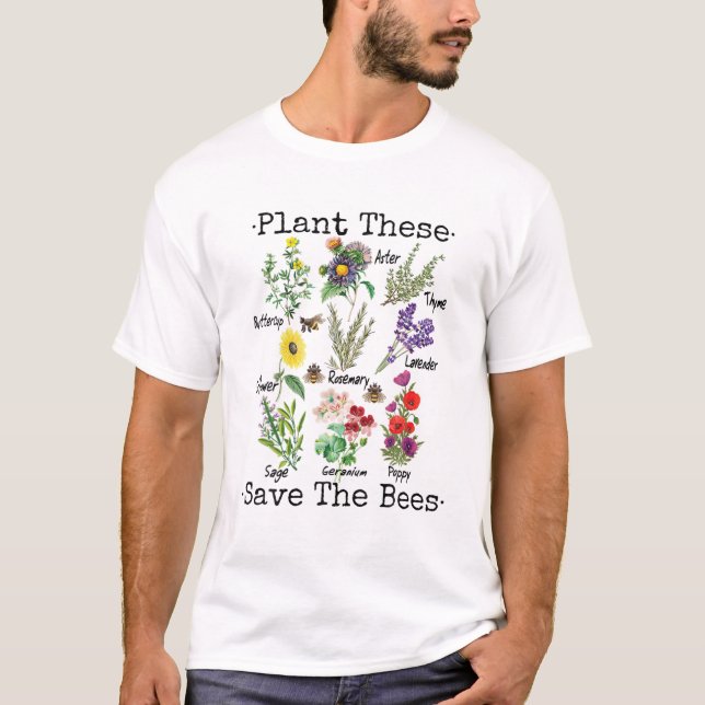 Anläggning av denna Spara Bina Women Gula blommor T Shirt (Framsida)