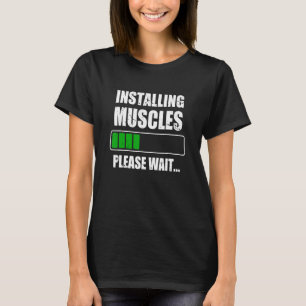 Anläggning av muskler Bodybuilding Weightlift Gym T Shirt