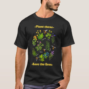 Anläggning av Sparan Bes botaniska blommor Beekee T Shirt