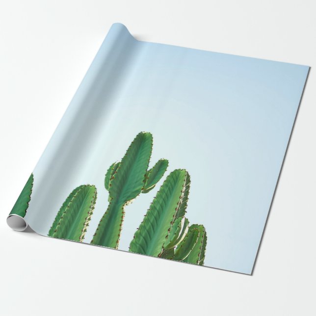 Anläggning för grönt i vit bakgrund presentpapper (Utrullad)