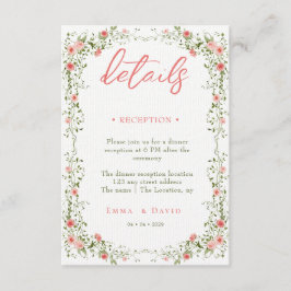 Anläggning i Botaniskt Ro QR-kod Bröllop Tilläggskort