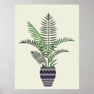Anläggning i Decorative Vas Poster